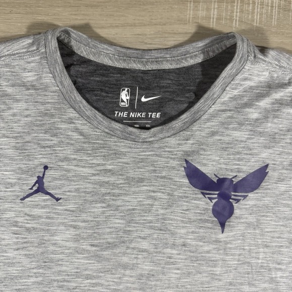 Nike Other - Air Jordan Nike NBA Charlotte Hornets Warm Up T Shirt Men's Size XL Tall Dri Fit